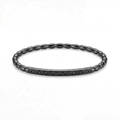 Bracelet stretch thin - Full Noir