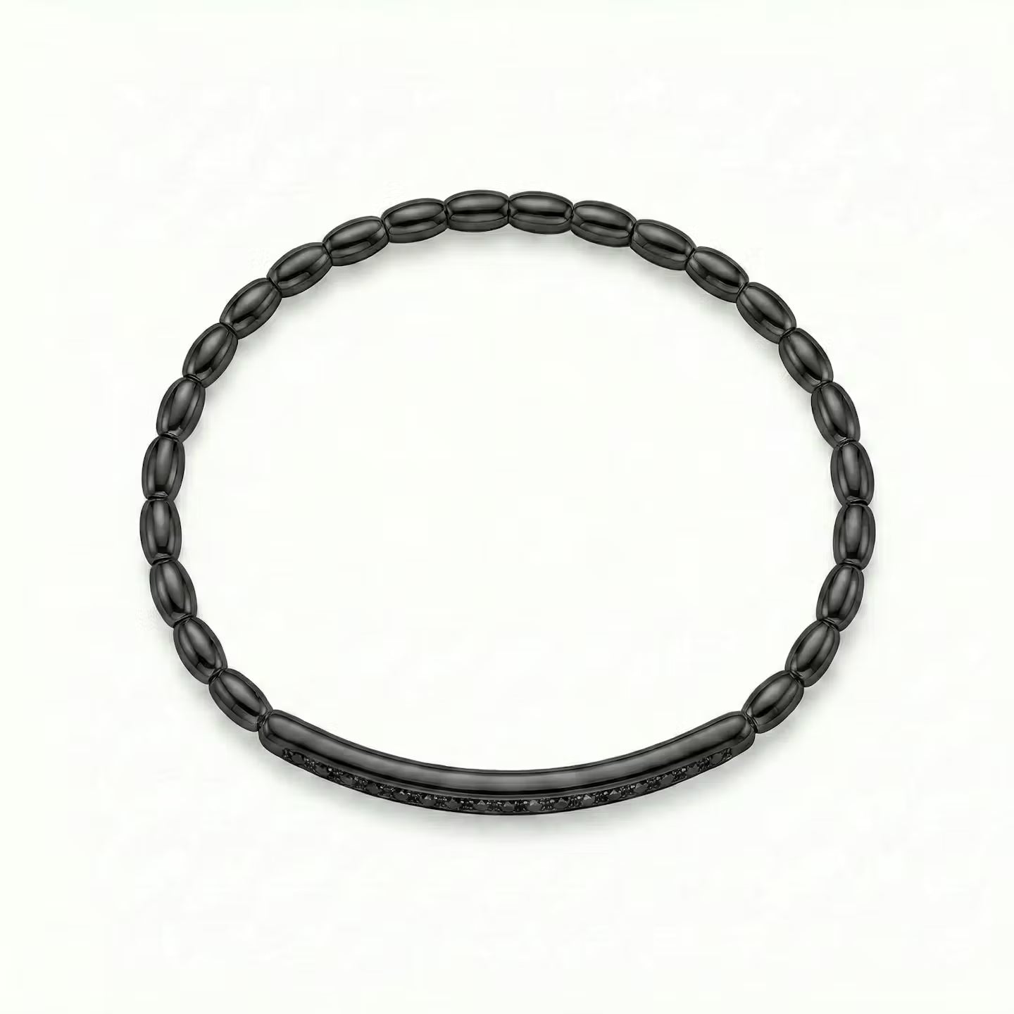 Bracelet stretch thin - Full Noir
