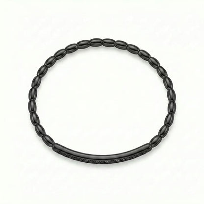 Bracelet stretch thin - Full Noir