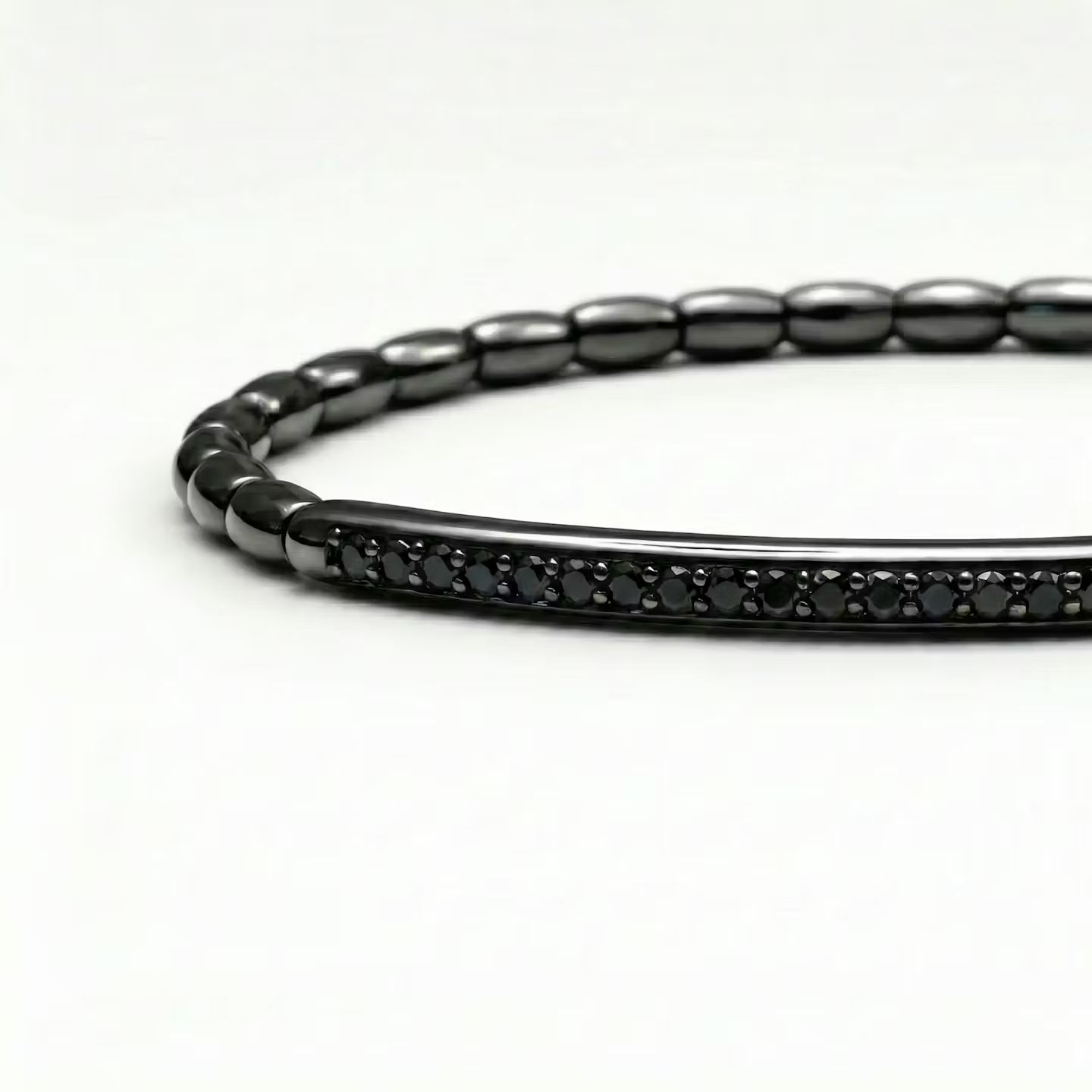 Bracelet stretch thin - Full Noir